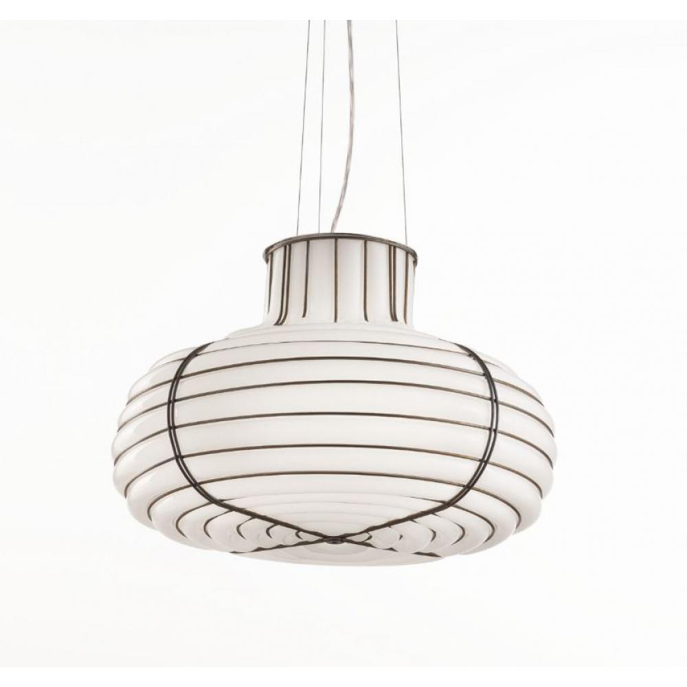 siru chapeau ms 433 030 murano rucne fukane sklo sklenena lampa zavesne svetlo luster lampa obyvacka kuchyna spalna osvetlenie biele priesvitne mediteransky moderny dizajn lampa.jpg